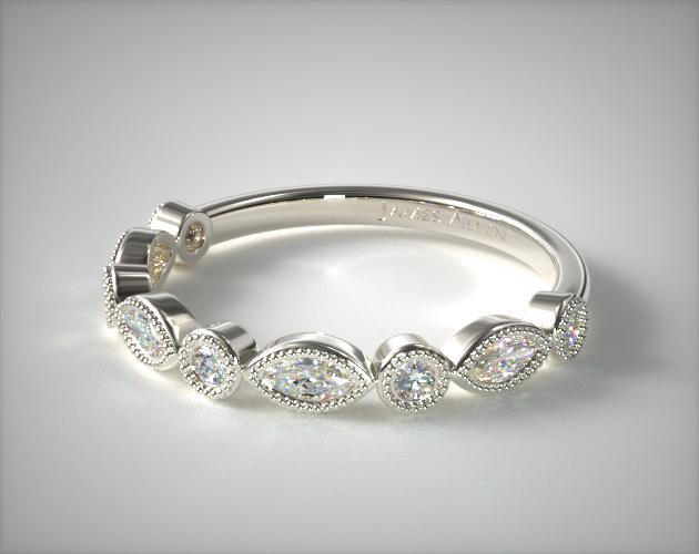 14K White Gold Round Marquise James Allen