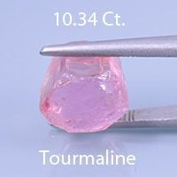 Rough version of Custom Hexagon Cut Tourmaline