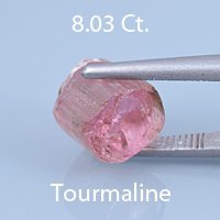 Rough version of Custom Round Brilliant Cut Tourmaline