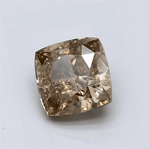 1.00-Carat Yellow-brown Cushion Cut Diamond Blue Nile