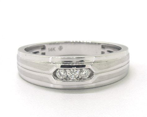 14K White Gold Trio Diamond Ring James Allen