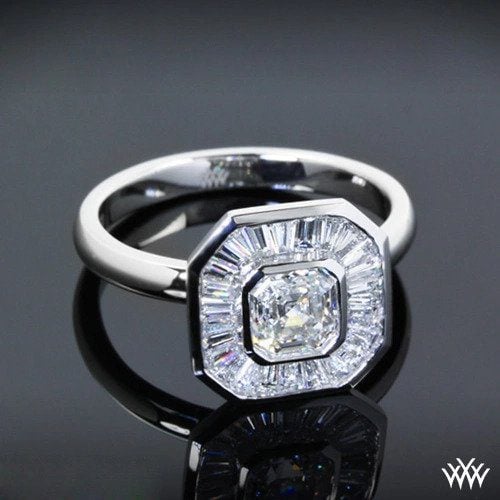 Custom Solitaire Engagement Ring White Flash