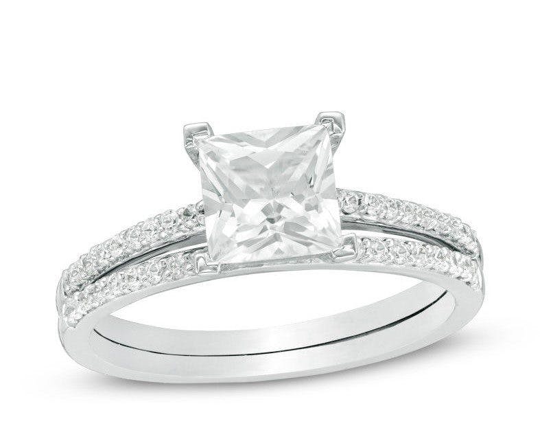 Diamond Bridal Set in 10K White Gold