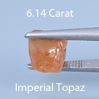 Rough version of Barion Square Cut Precious Imperial Topaz