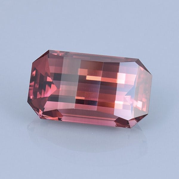 Finished version of Opposed Bar Emerald Cut Tourmaline