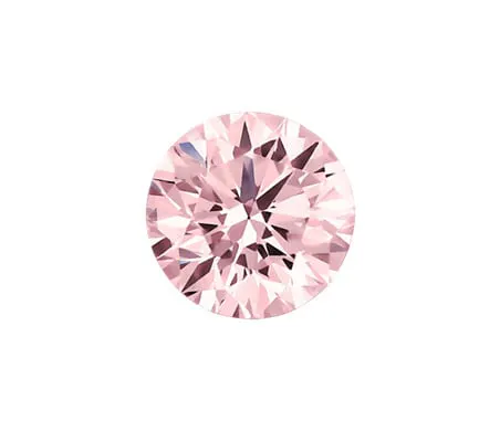 0.42-Carat Intense Pink Round Diamond Blue NIle