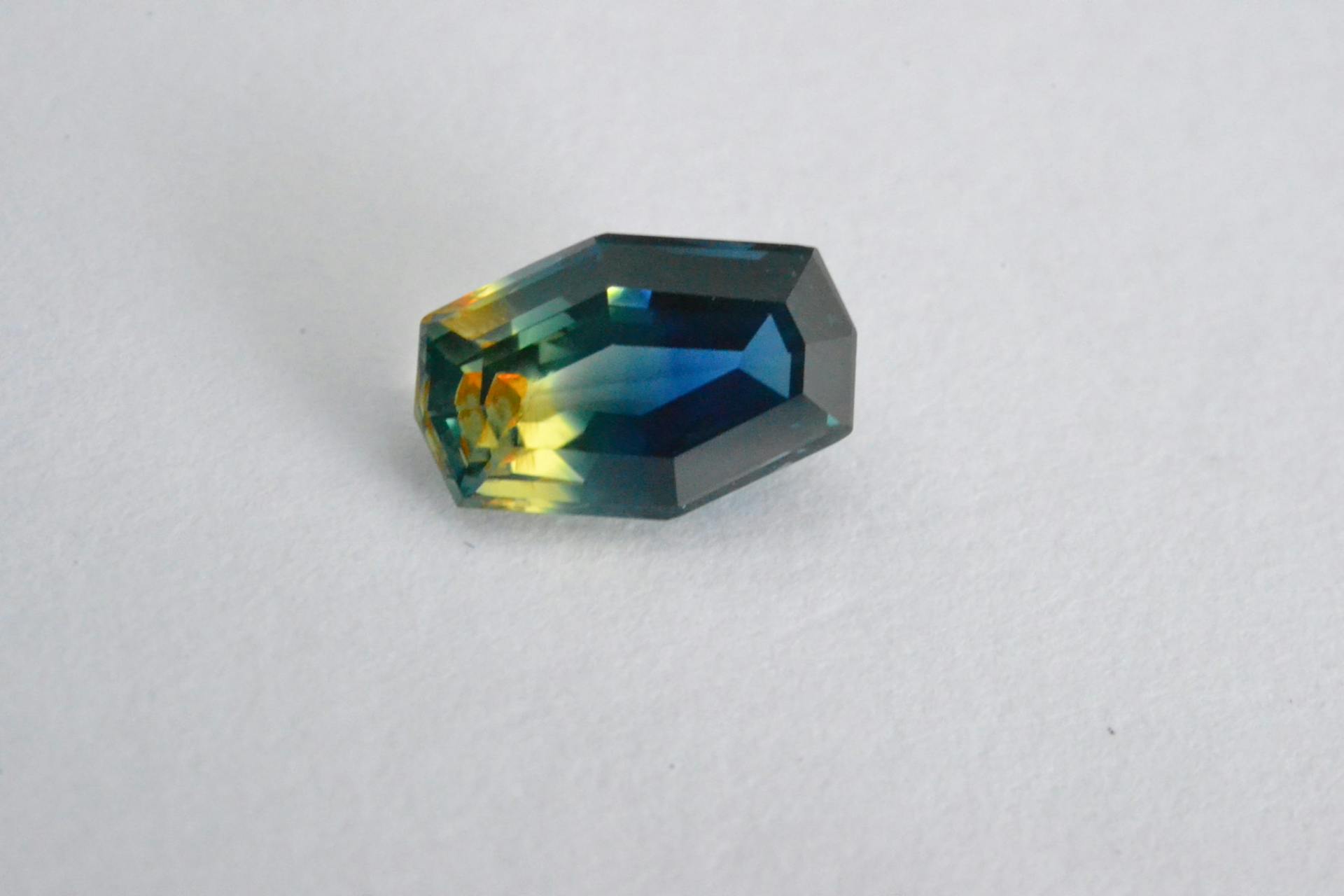 yellow and blue parti sapphire