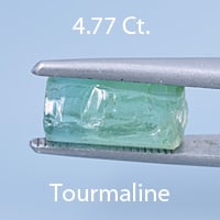 Rough version of Custom Barion Emerald Cut Tourmaline