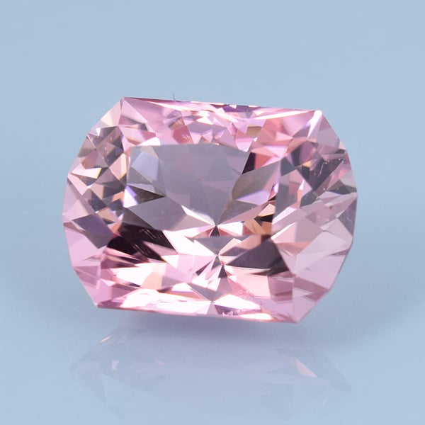 Finished version of Custom Barrel Shape Cut Tourmaline