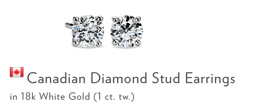 canadian diamond stud earings blue nile