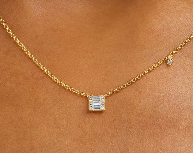 14K Yellow Gold Luxe Diamond Necklace James Allen