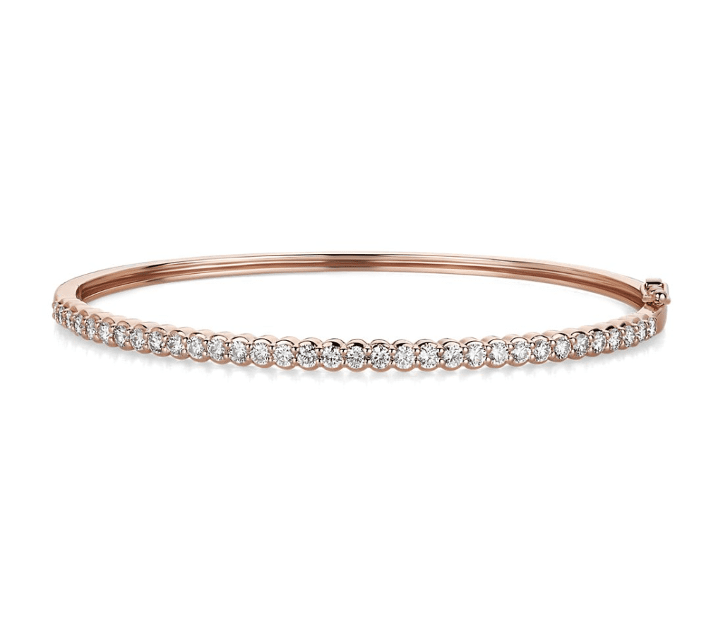 Diamond Bangle in 14k Rose Gold (1 1/2 ct. tw.) Blue Nile