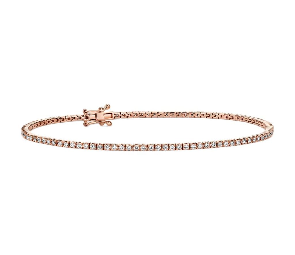 Diamond Tennis Bracelet in 14k Rose Gold (1 ct. tw.) Blue Nile