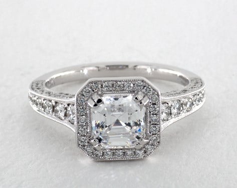 1.80 Carat E-VVS2 Asscher Cut Diamond Heather Engagement Ring By Jeff Cooper James Allen