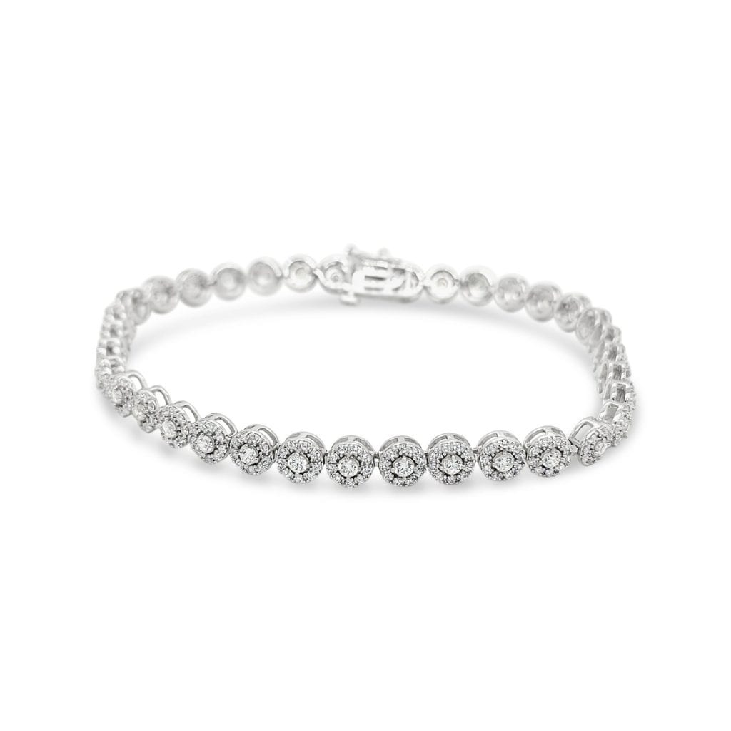 Fervor Lab Diamond Bracelet Metal: 14kt White Gold with clarity