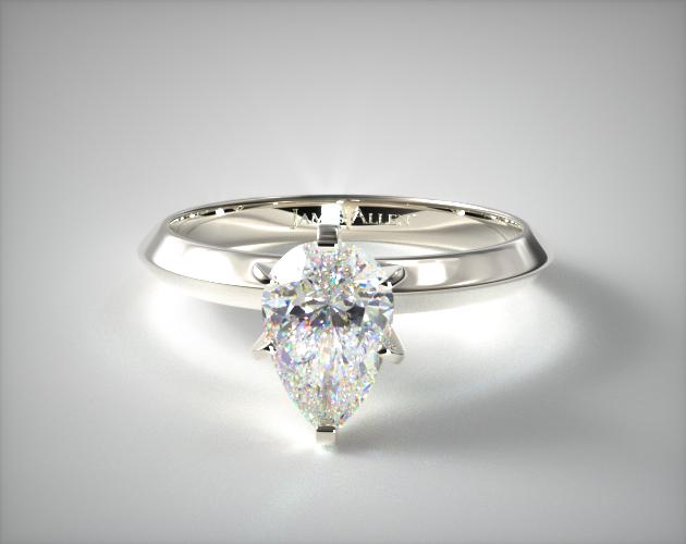 1.00.00 Carat H-SI2 Pear Shaped Diamond Presentation Solitaire (Six Prong) James Allen