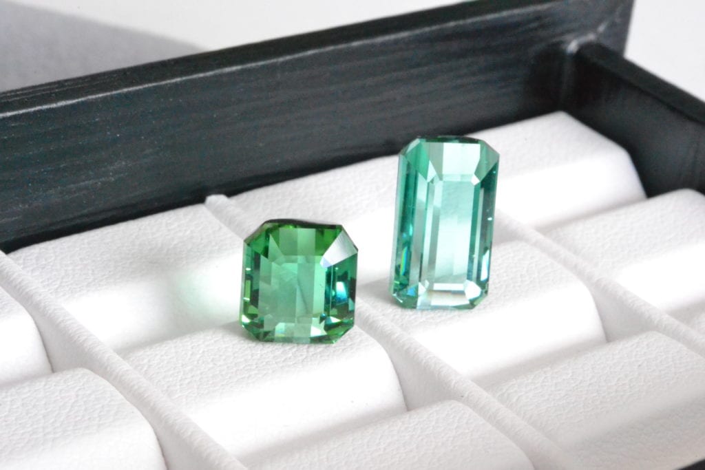 emerald-cut tourmaline