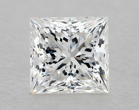 0.72 Carat Princess DiamondF Color VVS2 Clarity Good Cut James Allen