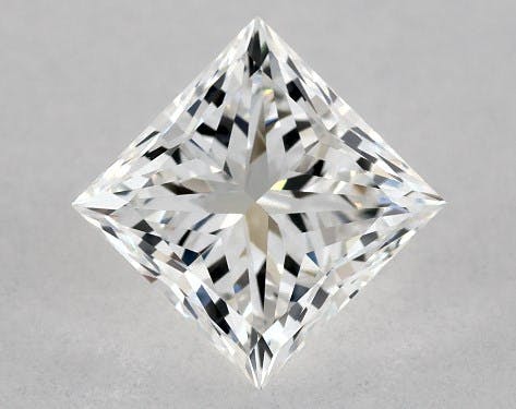 0.80 Carat Princess Diamond F Color VVS2 Clarity Ideal Cut James Allen