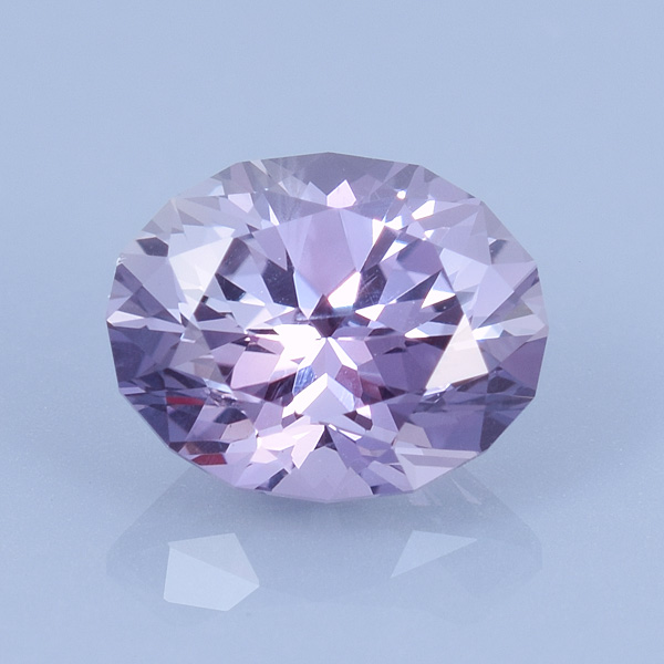Finished version of Custom Brilliant Oval Cut Sapphire