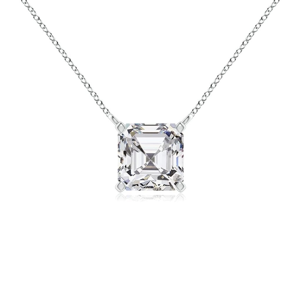 Asscher-Cut Diamond Solitaire Pendant Angara