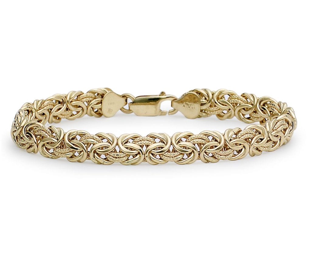 Byzantine Bracelet in 18k Italian Yellow Gold Blue Nile