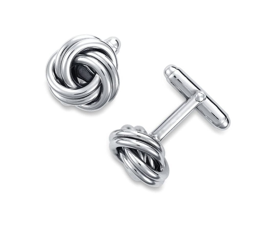 Love Knot Cuff Links in Sterling Silver Blue Nile