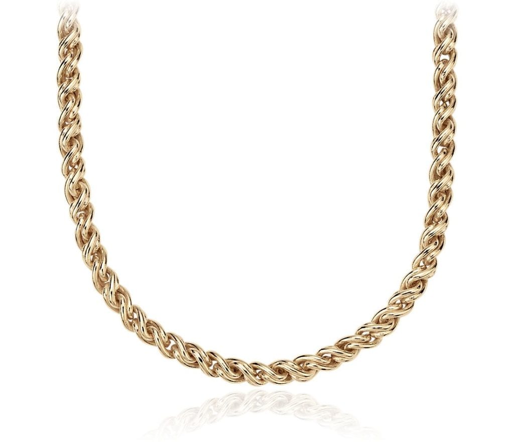 Woven Necklace in 14k Yellow Gold Blue Nile