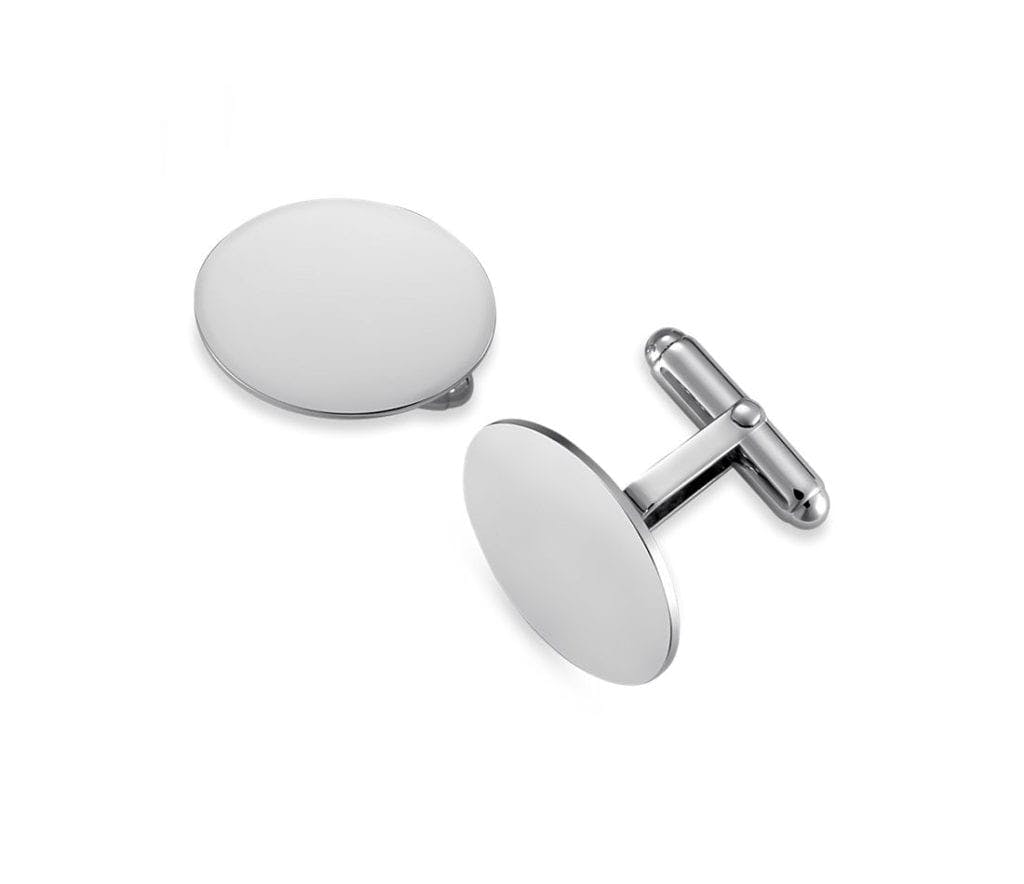 Oval Cuff Links in Sterling Silver Blue Nile