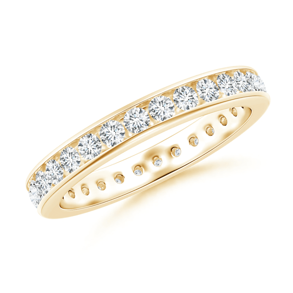 Channel-Set Diamond Eternity Wedding Band Angara