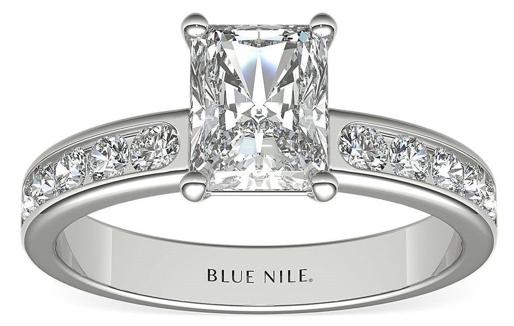 Channel Set Diamond Engagement Ring Blue Nile