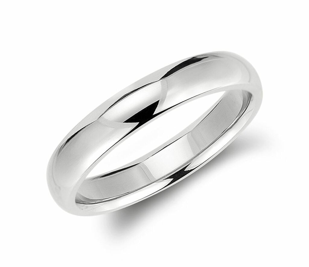 Comfort Fit Wedding Ring in Palladium Blue Nile