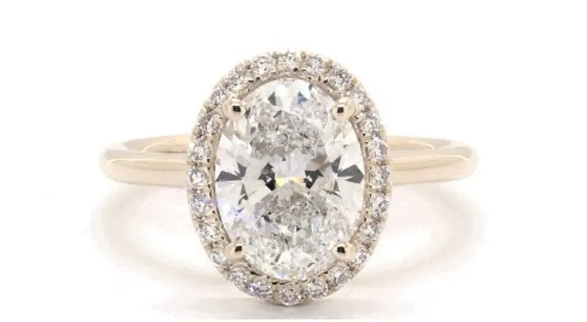 engagement ring - lab-created diamond