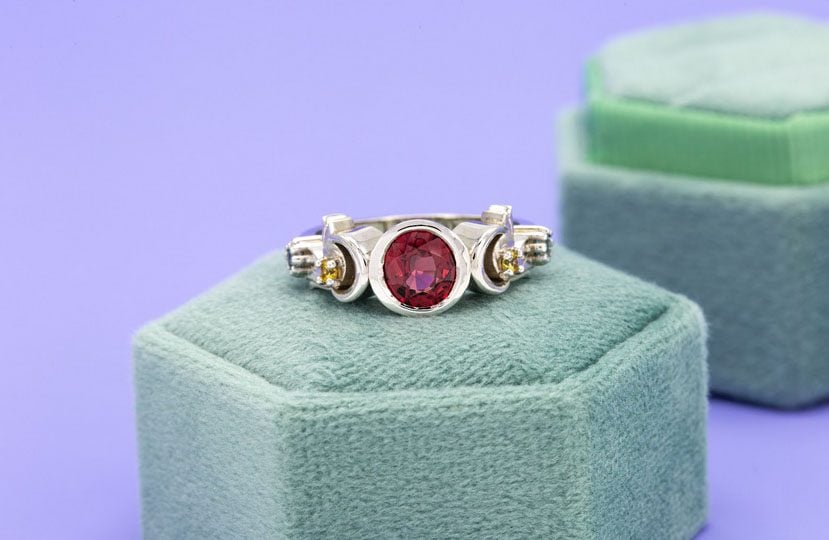 red spinel Custom Made