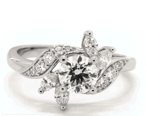 14K White Gold Bird of Paradise Engagement Ring James Allen - simple proposal ideas