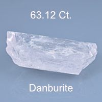 Rough version of Custom Cushion Rectangle Cut Danburite