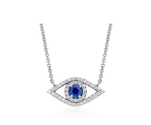 Evil Eye Diamond Pendant Ritani - Diamond Jewelry Valentine's Day