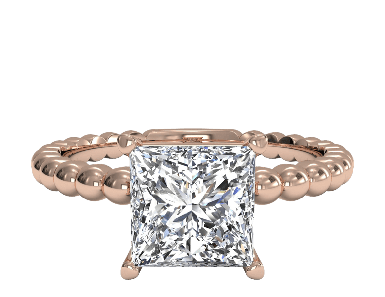 Solitaire Diamond Beaded Engagement Ring With Surprise Diamonds Ritani - romantic proposal ideas
