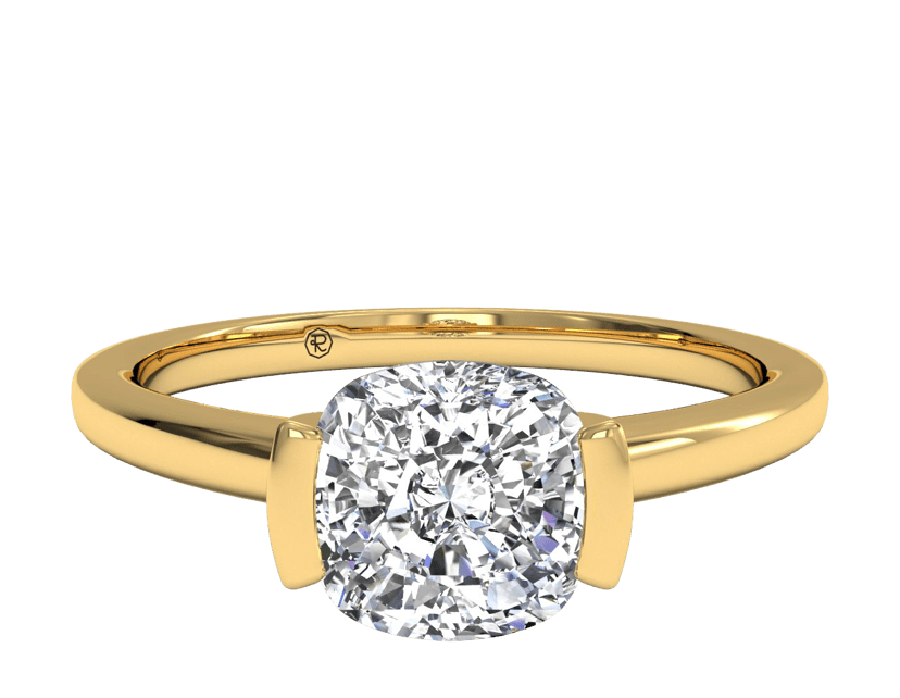Solitaire Semi-bezel-set Diamond Engagement Ring Ritani