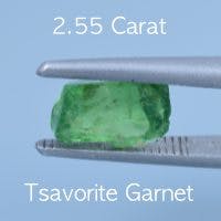 Rough version of Custom Emerald Cut Tsavorite Green Grossular Garnet