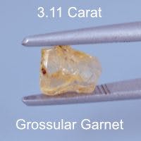 Rough version of Custom Arrowhead Cut Grossular Garnet