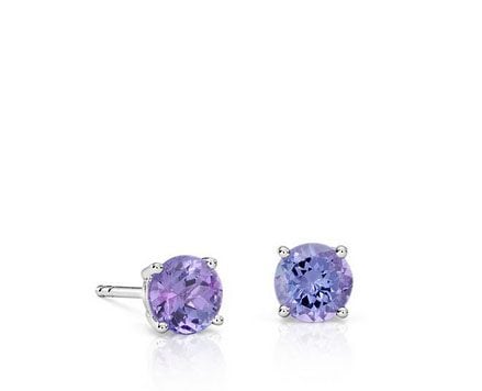 Tanzanite Stud Earrings Blue Nile