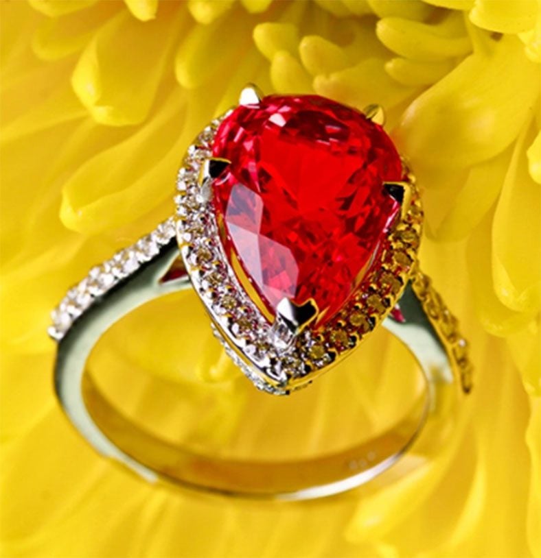 halo spinel diamond ring whiteflash