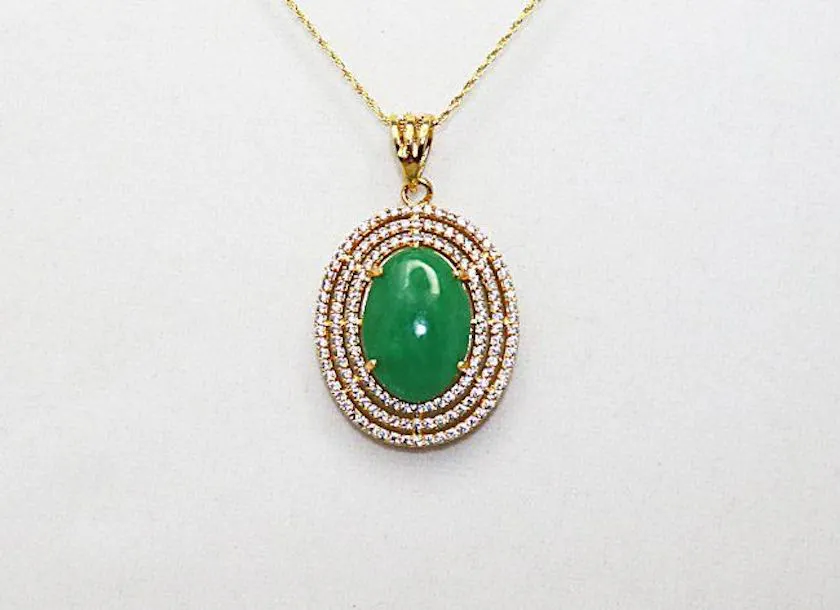 jade lookalikes - pendant