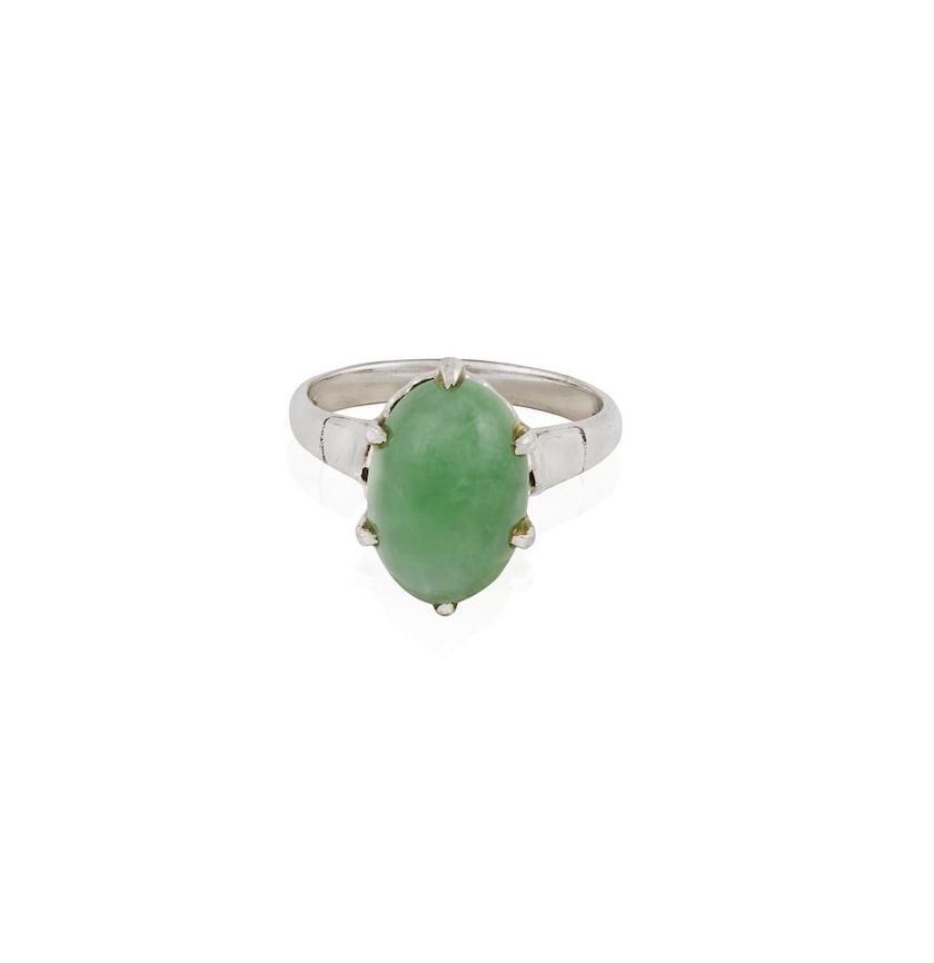 jadeite - solitaire setting