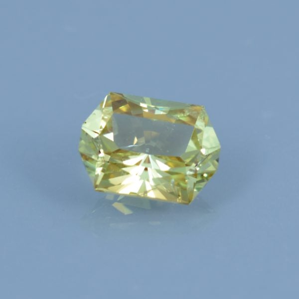 Finished version of Custom Rectangle Cut Chrysoberyl