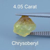 Rough version of Custom Rectangle Cut Chrysoberyl