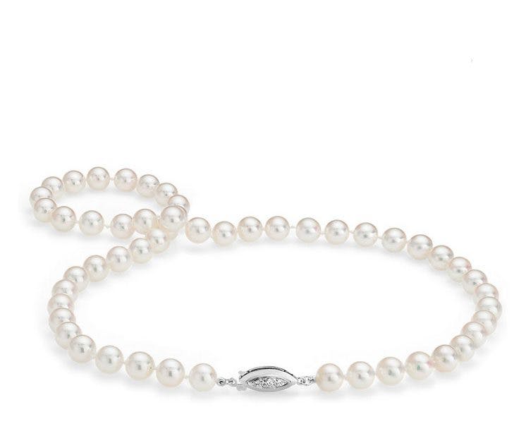 Premier Akoya Cultured Pearl Strand Necklace Blue Nile