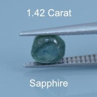 Rough version of Custom Round Brilliant Cut Sapphire