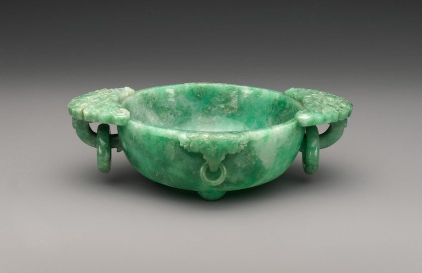 jadeite bowl - Qing Dynasty China